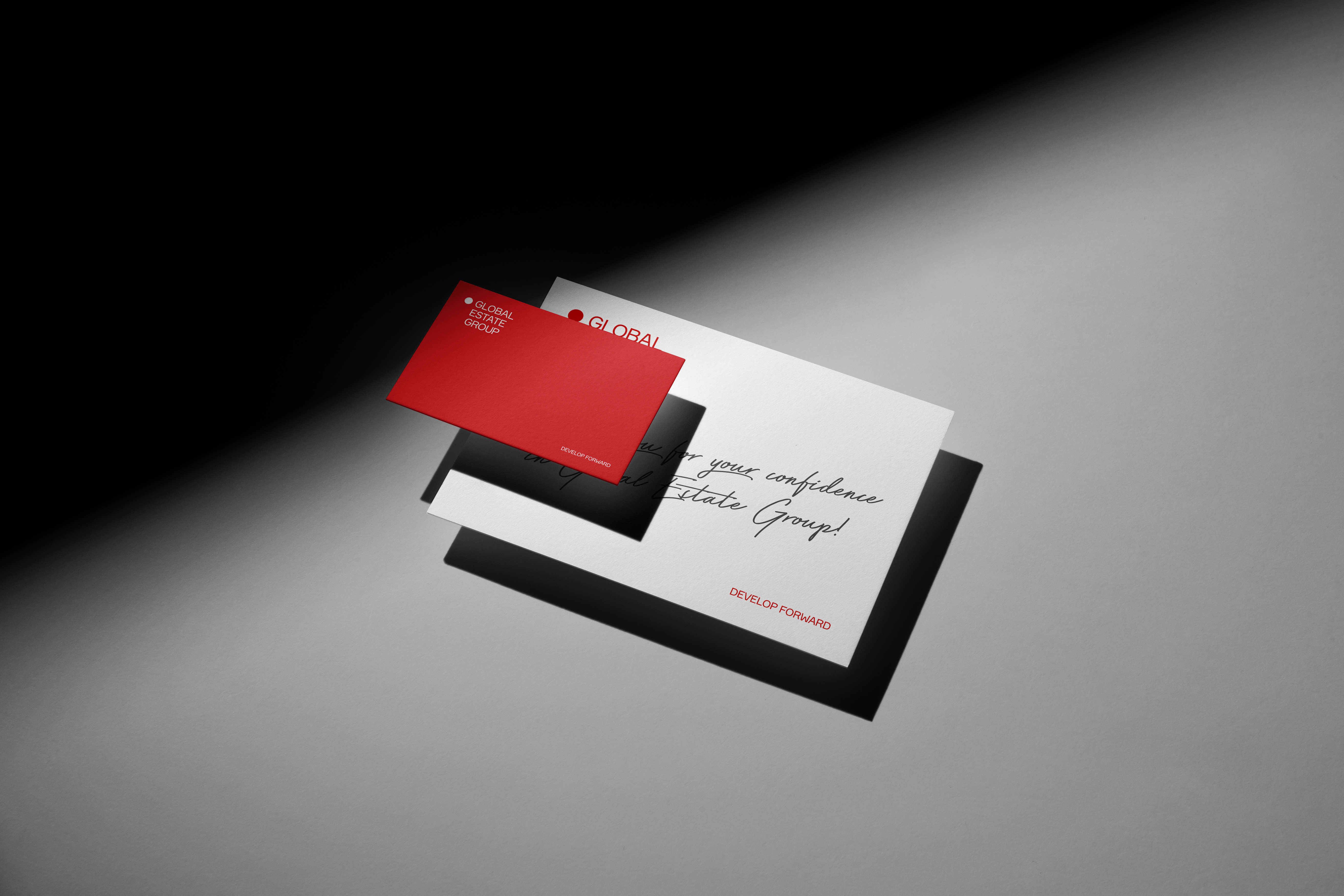 Global Estate Group - branding by MOQO - groetenkaart