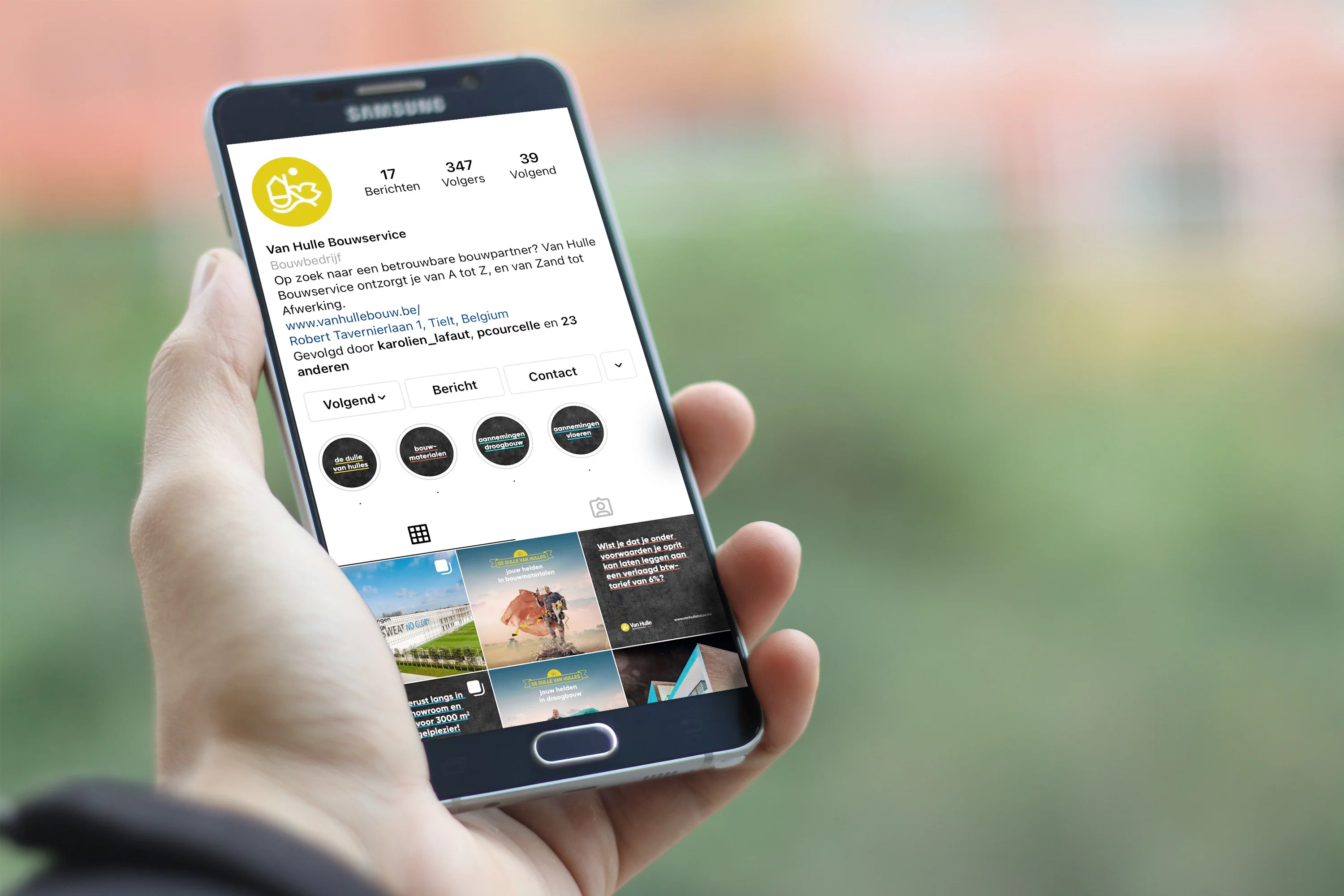 Van Hulle Bouwservice - social media - by MOQO