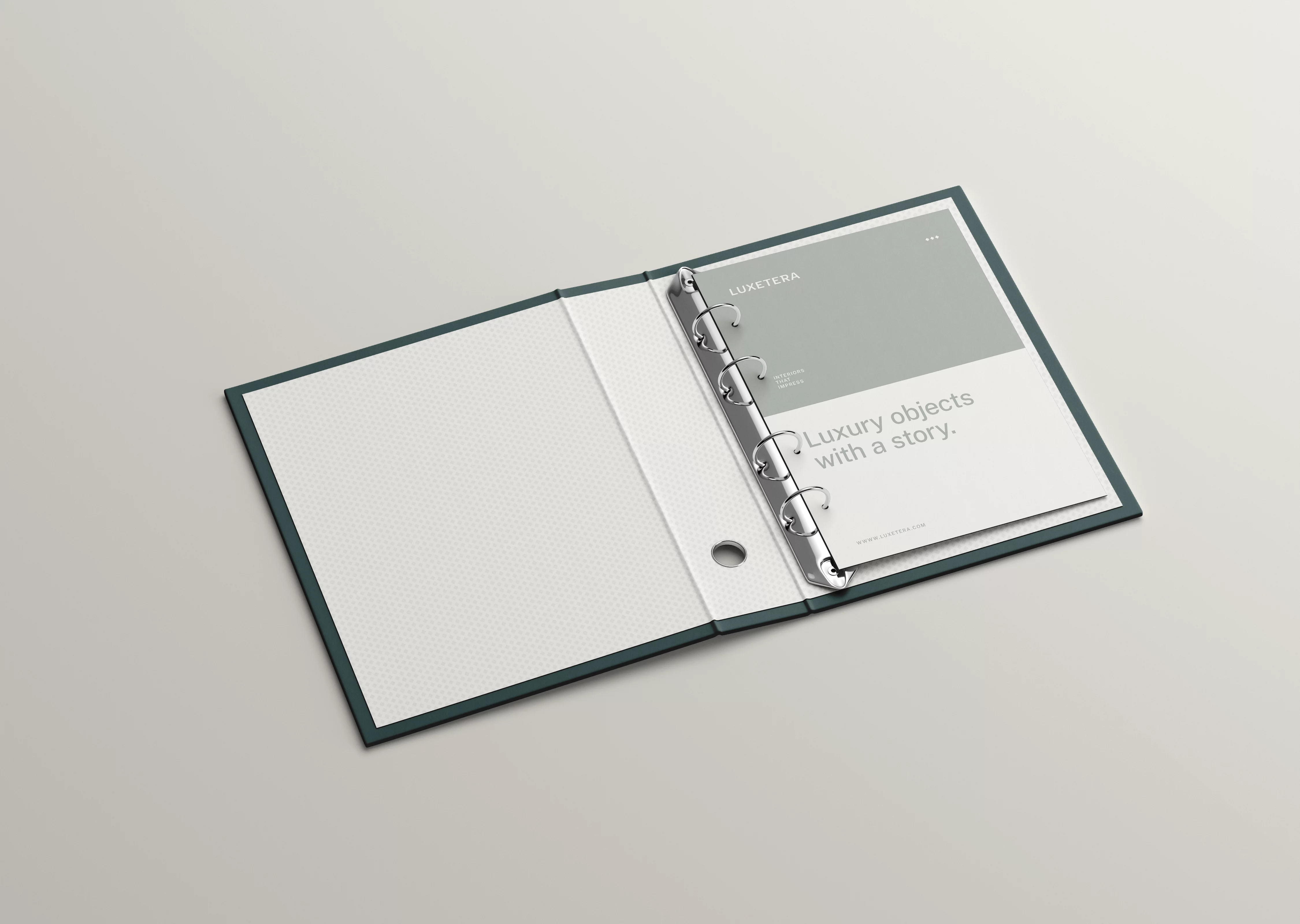 Luxetera - branding by MOQO - ringmap