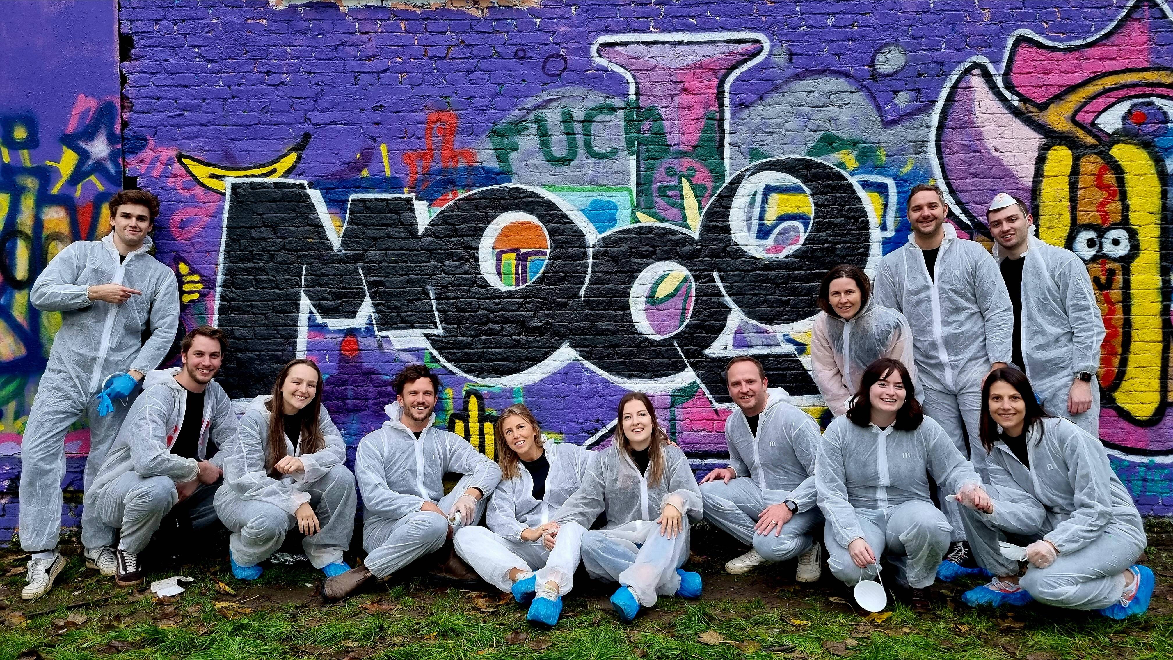 MOQO teambuilding - graffitiworkshop all